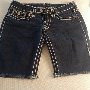 True Religion cut off shorts size 30
